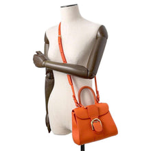 Load image into Gallery viewer, Delvaux Brillon mini Orange Leather
