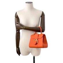 Load image into Gallery viewer, Delvaux Brillon mini Orange Leather
