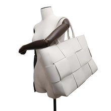 Load image into Gallery viewer, Bottega Veneta Arco Tote Bag White Leather Size Large
