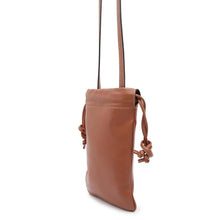 Load image into Gallery viewer, CELINE Cuir Triomphe Drawstring Mobile Pouch Tan10L163ETK Lambskin
