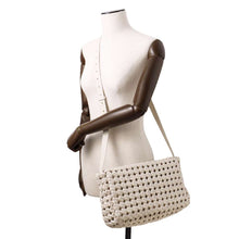 Load image into Gallery viewer, Bottega Veneta Shoulder Bag Ivory603162 Canvas Leather
