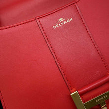 将图像加载到图库查看器中，Delvaux Brillon mini Red Leather
