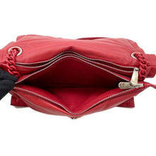 将图像加载到图库查看器中，Ferragamo Vara Ribbon Shoulder Bag Red21I287 Leather
