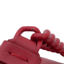 将图像加载到图库查看器中，Ferragamo Vara Ribbon Shoulder Bag Red21I287 Leather
