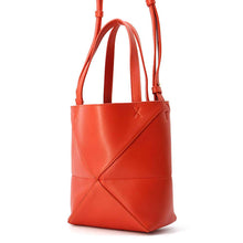 Load image into Gallery viewer, LOEWE Puzzle Fold Tote Sunrise OrangeA657V25X01 Leather Size Mini
