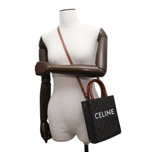 将图像加载到图库查看器中，CELINE Triomphe Vertical Hippo Tan194372 PVC Calf Leather Size Mini
