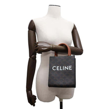 将图像加载到图库查看器中，CELINE Triomphe Vertical Hippo Tan194372 PVC Calf Leather Size Mini
