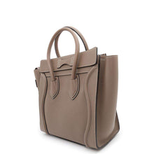 将图像加载到图库查看器中，CELINE Luggage shopper Gray189793DRU Leather Size micro
