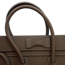 Load image into Gallery viewer, CELINE Luggage shopper Gray189793DRU Leather Size micro
