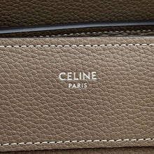 将图像加载到图库查看器中，CELINE Luggage shopper Gray189793DRU Leather Size micro
