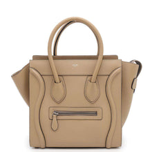 将图像加载到图库查看器中，CELINE Luggage shopper Beige189793 Leather Size micro
