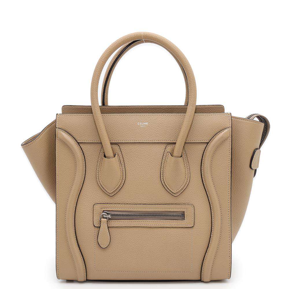 CELINE Luggage shopper Beige189793 Leather Size micro