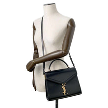 Load image into Gallery viewer, SAINT LAURENT PARIS Cassandra Shoulder Bag Black578000 Leather
