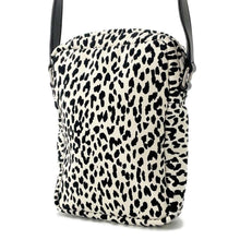 将图像加载到图库查看器中，SAINT LAURENT PARIS Baby Cat Shoulder Bag White/Black581700 Canvas Leather
