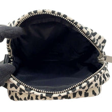 将图像加载到图库查看器中，SAINT LAURENT PARIS Baby Cat Shoulder Bag White/Black581700 Canvas Leather
