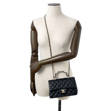 将图像加载到图库查看器中，CHANEL Top handle Matelasse 2way Chain Shoulder BlackAS2431 Lambskin
