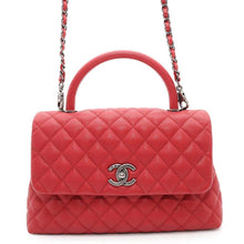 Load image into Gallery viewer, CHANEL Matelasse Coco Handle RedA92991 Caviar Leather
