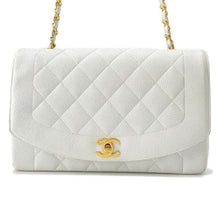 Load image into Gallery viewer, CHANEL Diana 2wayChainShoulder WhiteA01165 Caviar Leather
