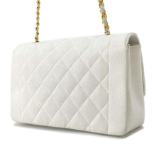 Load image into Gallery viewer, CHANEL Diana 2wayChainShoulder WhiteA01165 Caviar Leather
