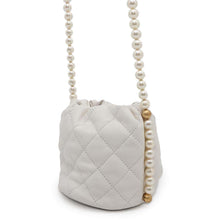 Load image into Gallery viewer, CHANEL Matelasse  PearlChainShoulder Bag Mini WhiteAS2529 Leather
