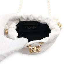 Load image into Gallery viewer, CHANEL Matelasse  PearlChainShoulder Bag Mini WhiteAS2529 Leather
