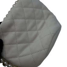 Load image into Gallery viewer, CHANEL Matelasse  PearlChainShoulder Bag Mini WhiteAS2529 Leather
