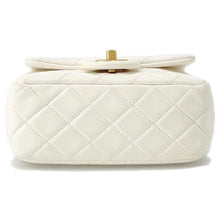 Load image into Gallery viewer, CHANEL Mini Materasse Chain Shoulder White Lambskin
