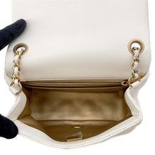 Load image into Gallery viewer, CHANEL Mini Materasse Chain Shoulder White Lambskin
