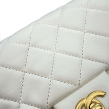 Load image into Gallery viewer, CHANEL Mini Materasse Chain Shoulder White Lambskin
