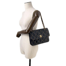 Load image into Gallery viewer, CHANEL Wild Stitch Flap Shoulder Black Leather
