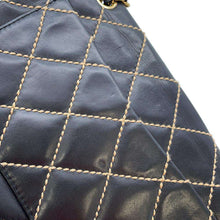 Load image into Gallery viewer, CHANEL Wild Stitch Flap Shoulder Black Leather
