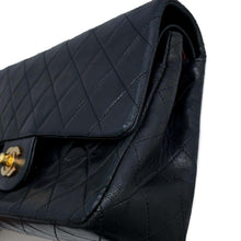 Load image into Gallery viewer, CHANEL Double Flap Matelasse ChainShoulder BlackA01112 Lambskin Size 25
