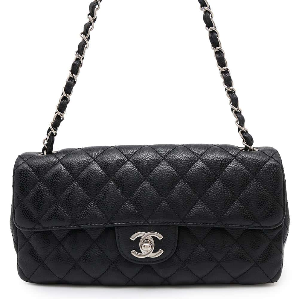 CHANEL Matelasse ChainShoulder Black Caviar Leather