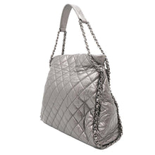 Load image into Gallery viewer, CHANEL Around Chain Shoulder Silver Leather
