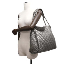 Load image into Gallery viewer, CHANEL Around Chain Shoulder Silver Leather
