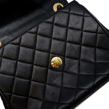 将图像加载到图库查看器中，CHANEL Jumbo Matelasse Shoulder Bag Black Lambskin
