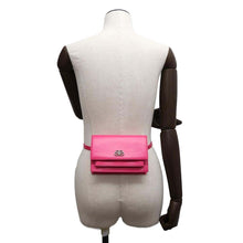 Load image into Gallery viewer, BALENCIAGA Sharp 2way waist pouch Pink594938 Leather Size XS
