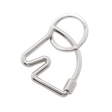 Load image into Gallery viewer, HERMES Cheval Key Ring Silver Metal
