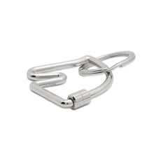 Load image into Gallery viewer, HERMES Cheval Key Ring Silver Metal
