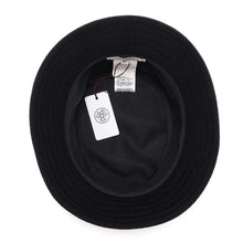 将图像加载到图库查看器中，HERMES Hat &quot;Harper&quot; Lift Size 57 Black Cashmere100%
