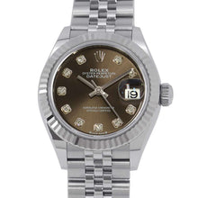 将图像加载到图库查看器中，ROLEX Datejust W28mm Stainless Steel K18WG Dark Gray/10PD Dial279174G
