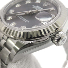 将图像加载到图库查看器中，ROLEX Datejust W28mm Stainless Steel K18WG Dark Gray/10PD Dial279174G
