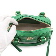 Load image into Gallery viewer, GUCCI GGMatelasse Mini Travel Bag Green702251 Leather
