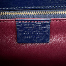 将图像加载到图库查看器中，GUCCI Horsebit Shoulder Bag Navy/Multicolor602204 Suede leather
