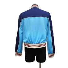 将图像加载到图库查看器中，GUCCI Interlocking G Web Track Jacket Size XS Multicolor/Blue645206 Polyester55% Cotton45%
