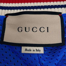 将图像加载到图库查看器中，GUCCI Interlocking G Web Track Jacket Size XS Multicolor/Blue645206 Polyester55% Cotton45%
