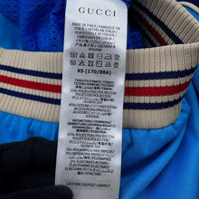 将图像加载到图库查看器中，GUCCI Interlocking G Web Track Jacket Size XS Multicolor/Blue645206 Polyester55% Cotton45%
