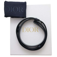 将图像加载到图库查看器中，Dior Oblique Saddle Shoulder Bag Tears Collection Navy2ADCA435DDO CottonDenim Leather
