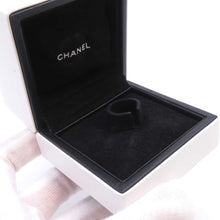 Load image into Gallery viewer, CHANEL Camellia 1P Diamond Ring Size 52/#12J3219 18K White Gold
