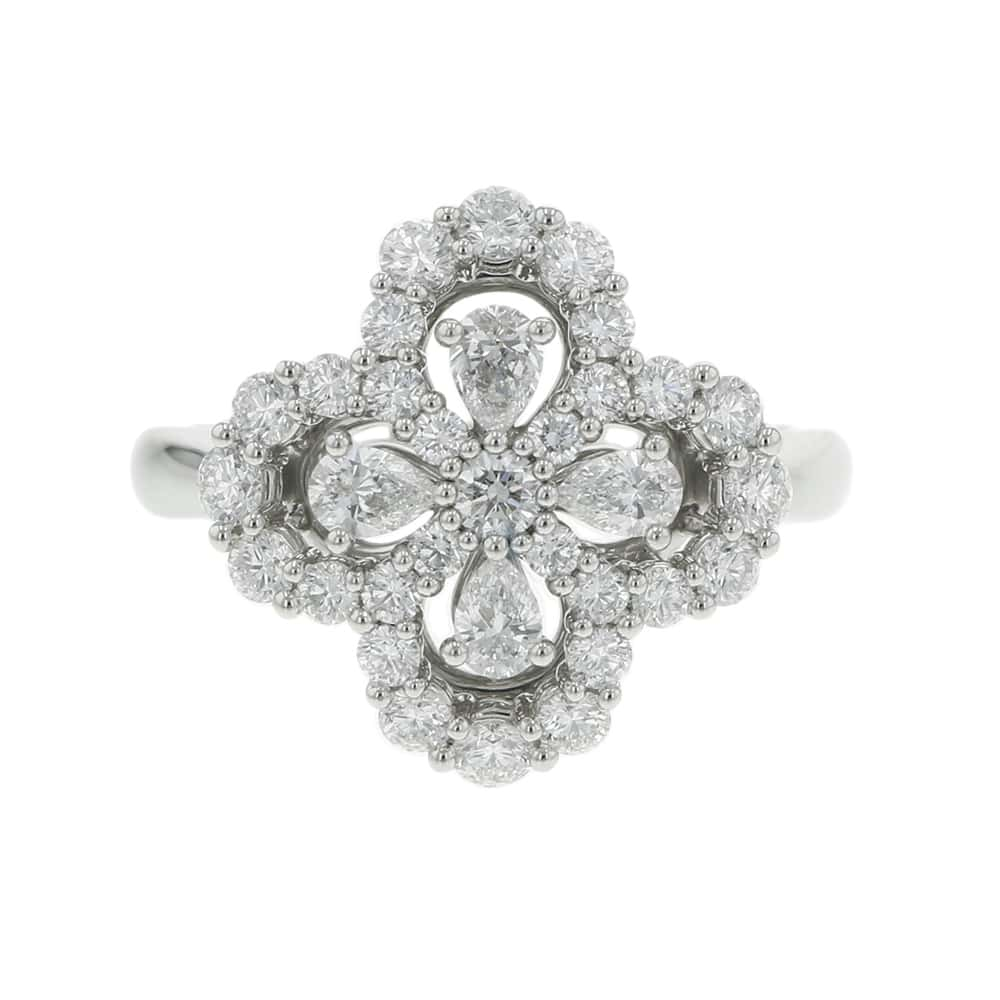 HARRY WINSTON Mini Loop, Full Motif, Ring Size Approximately No. 10FRDPRP1ML4C Pt950